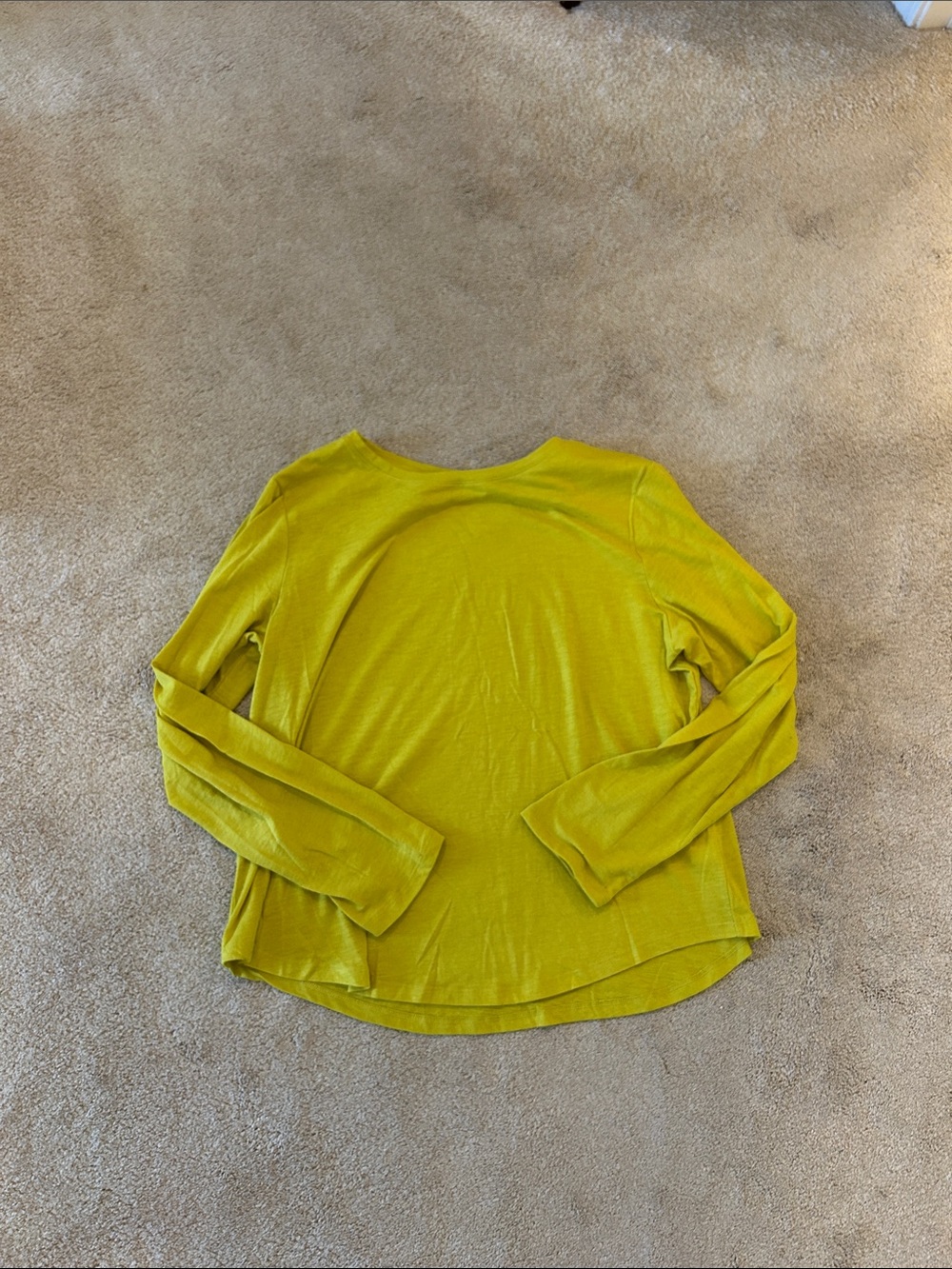 Sonoma Long Sleeve Tee in Chartreuse Yellow